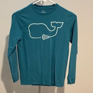 Vineyard Vines Teal Long Sleeve Kids Tee